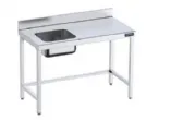 Table de prparation en inox 1200mm